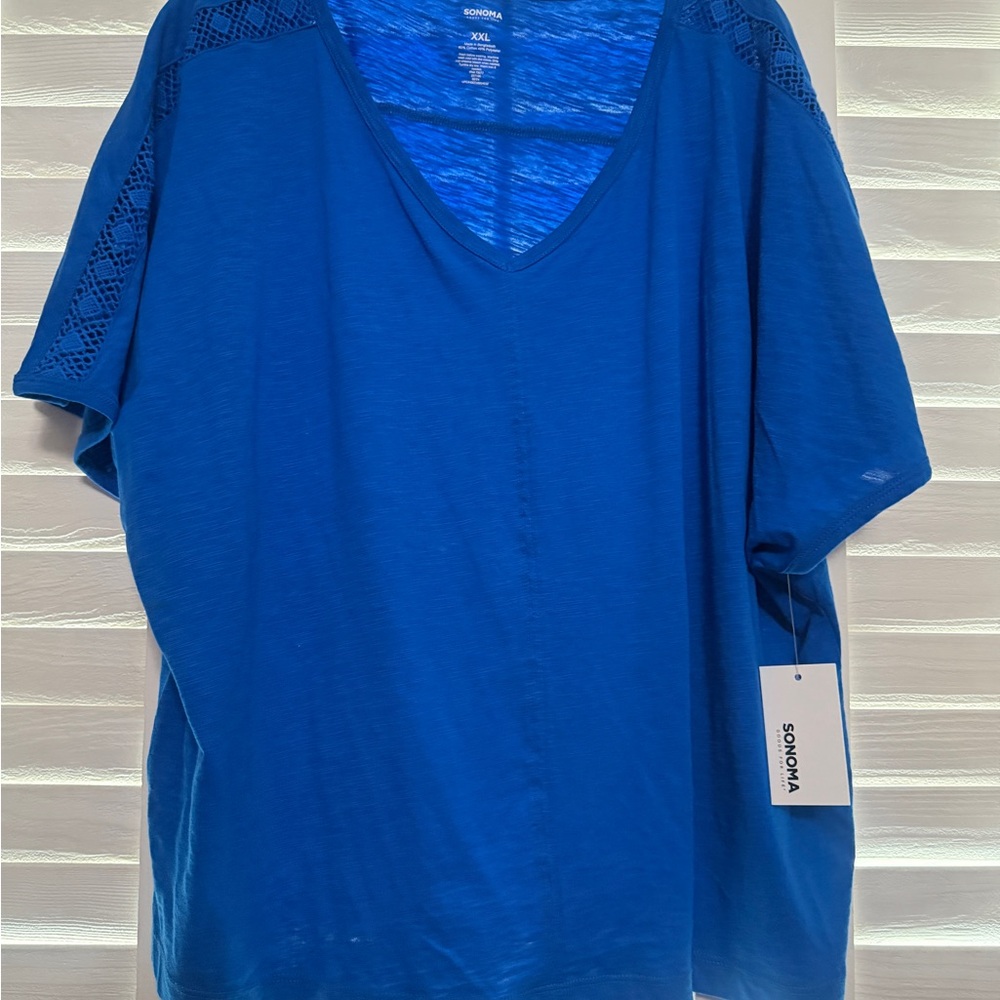 Sonoma Blue Boxy Relaxed Short Sleeve T-Shirt